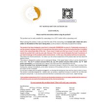 Kutyaház fűtőszőnyeg - M 55*55 cm (kültérre)