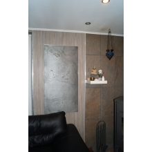 Infrapanel természetes kőburkolattal "Cali" sötétszürke