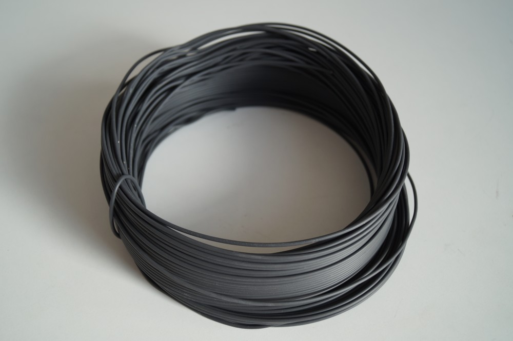 Flexibilis szilikon vezeték infra film- fűtőfilm szereléshez - fekete (1.5 mm² keresztmetszetű)